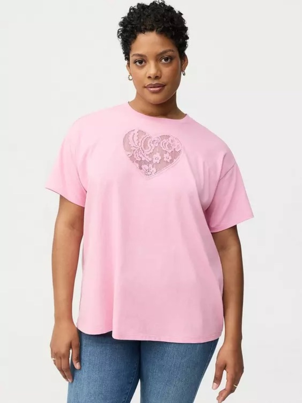 Torrid Cotton Cutout Relaxed Crew Tee